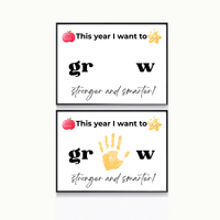 First Day of School Handprint Craft Printable | “This Year I Want to Grow” Keepsake | Back to School Activity for Kids | Preschool Kindergarten Craft
