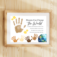 Martin Luther King Jr. Handprint Craft for Kids | MLK Day Diversity & Kindness Printable Activity