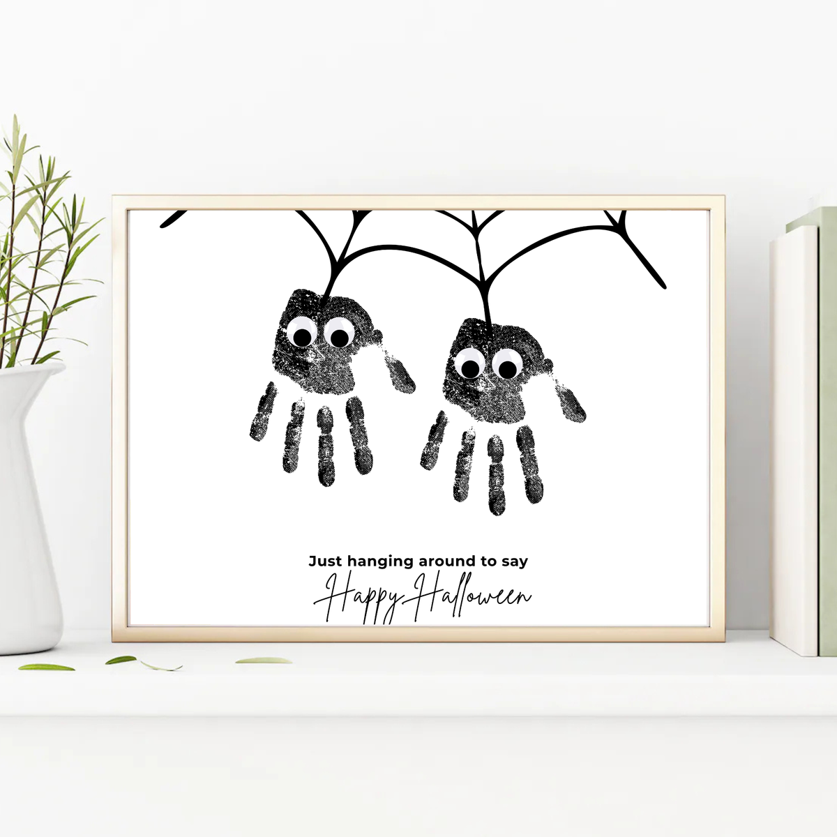 Halloween Spider Handprint Craft Bundle | Happy Halloween Spider Keepsake Printable | Preschool Halloween Activity | Daycare & Classroom Handprint Craft