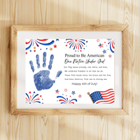 Christian 4th of July Handprint Craft for Kids | One Nation Under God Patriotic Preschool & Kindergarten Activity