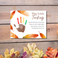 This Little Turkey Poem Handprint Craft | Thanksgiving Turkey Keepsake Printable