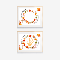 Fall for Jesus Handprint Wreath Craft | Christian Fall Printable | Preschool Autumn Keepsake