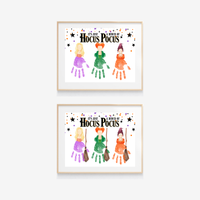 It's Just a Bunch of Hocus Pocus Handprint Craft Printable | Halloween Witch Handprint Keepsake | Preschool Halloween Activity | Daycare & Classroom Craft