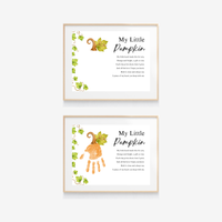 My Little Pumpkin Handprint Craft Printable | Fall Keepsake Activity for Preschool & Kindergarten