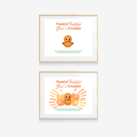 Thankful Faithful God's Creation Handprint Turkey Craft Printable | Christian Thanksgiving Handprint Activity | Preschool Fall Keepsake PDF