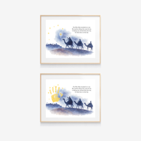 Christian Three Wise Men Handprint Craft Printable | Wise Men Christmas Keepsake | Nativity Handprint Activity | Epiphany Craft | Sunday School Christmas Printable