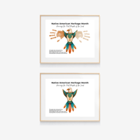 Native American Heritage Month Handprint Craft | Eagle Keepsake Printable