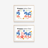 Happy Labor Day 2026 Handprint Craft | Printable Labor Day Keepsake for Preschool & Kindergarten