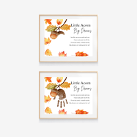 Little Acorn, Big Dreams Handprint Craft | Fall Preschool Keepsake | Acorn Handprint Printable | Autumn Classroom Activity