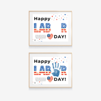 Happy Labor Day Handprint Craft Printable | Preschool Labor Day Keepsake | Community Helpers Activity | Daycare Classroom Craft