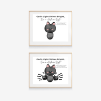 Christian Halloween Bat Handprint Craft Printable | Faith-Based Halloween Keepsake Activity for Kids | Preschool Christian Halloween Craft | Sunday School Printable