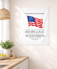 Pledge of Allegiance Wall Tapestry – Civic Education & Classroom Learning Support