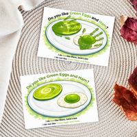 Green Eggs and Ham Handprint Craft Printable | Kids Reading Activity | Literacy Art Keepsake PDF
