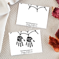 Halloween Spider Handprint Craft Bundle | Happy Halloween Spider Keepsake Printable | Preschool Halloween Activity | Daycare & Classroom Handprint Craft