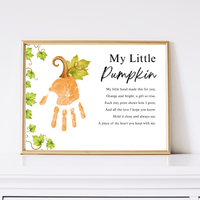 My Little Pumpkin Handprint Craft Printable | Fall Keepsake Activity for Preschool & Kindergarten