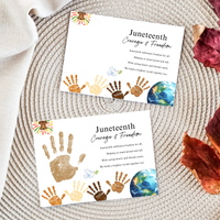 Juneteenth Courage & Freedom Handprint Craft Printable | Juneteenth Activity for Kids | Diversity & Inclusion Keepsake