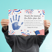 Christian 4th of July Handprint Craft for Kids | One Nation Under God Patriotic Preschool & Kindergarten Activity