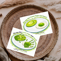 Green Eggs and Ham Handprint Craft Printable | Kids Reading Activity | Literacy Art Keepsake PDF