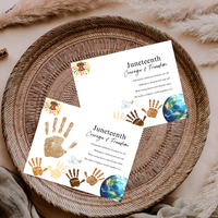 Juneteenth Courage & Freedom Handprint Craft Printable | Juneteenth Activity for Kids | Diversity & Inclusion Keepsake
