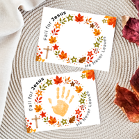 Fall for Jesus Handprint Wreath Craft | Christian Fall Printable | Preschool Autumn Keepsake