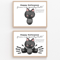 Happy Halloween Bat Handprint Craft Printable | Spooky Bat Keepsake for Kids | Preschool Halloween Activity | Daycare & Classroom Craft