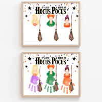 It's Just a Bunch of Hocus Pocus Handprint Craft Printable | Halloween Witch Handprint Keepsake | Preschool Halloween Activity | Daycare & Classroom Craft