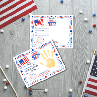 250 Years of Freedom Handprint Craft Printable, Happy Birthday America Keepsake, I Was This Small When America Turned 250, July 4th Activity