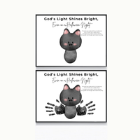 Christian Halloween Bat Handprint Craft Printable | Faith-Based Halloween Keepsake Activity for Kids | Preschool Christian Halloween Craft | Sunday School Printable