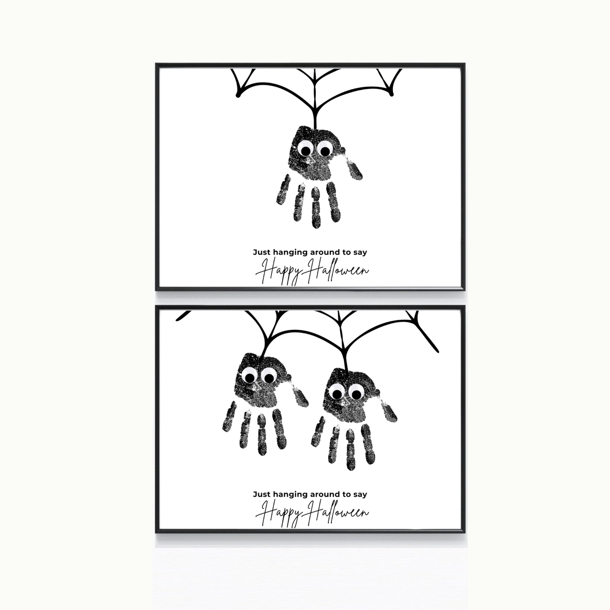 Halloween Spider Handprint Craft Bundle | Happy Halloween Spider Keepsake Printable | Preschool Halloween Activity | Daycare & Classroom Handprint Craft