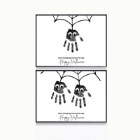 Halloween Spider Handprint Craft Bundle | Happy Halloween Spider Keepsake Printable | Preschool Halloween Activity | Daycare & Classroom Handprint Craft