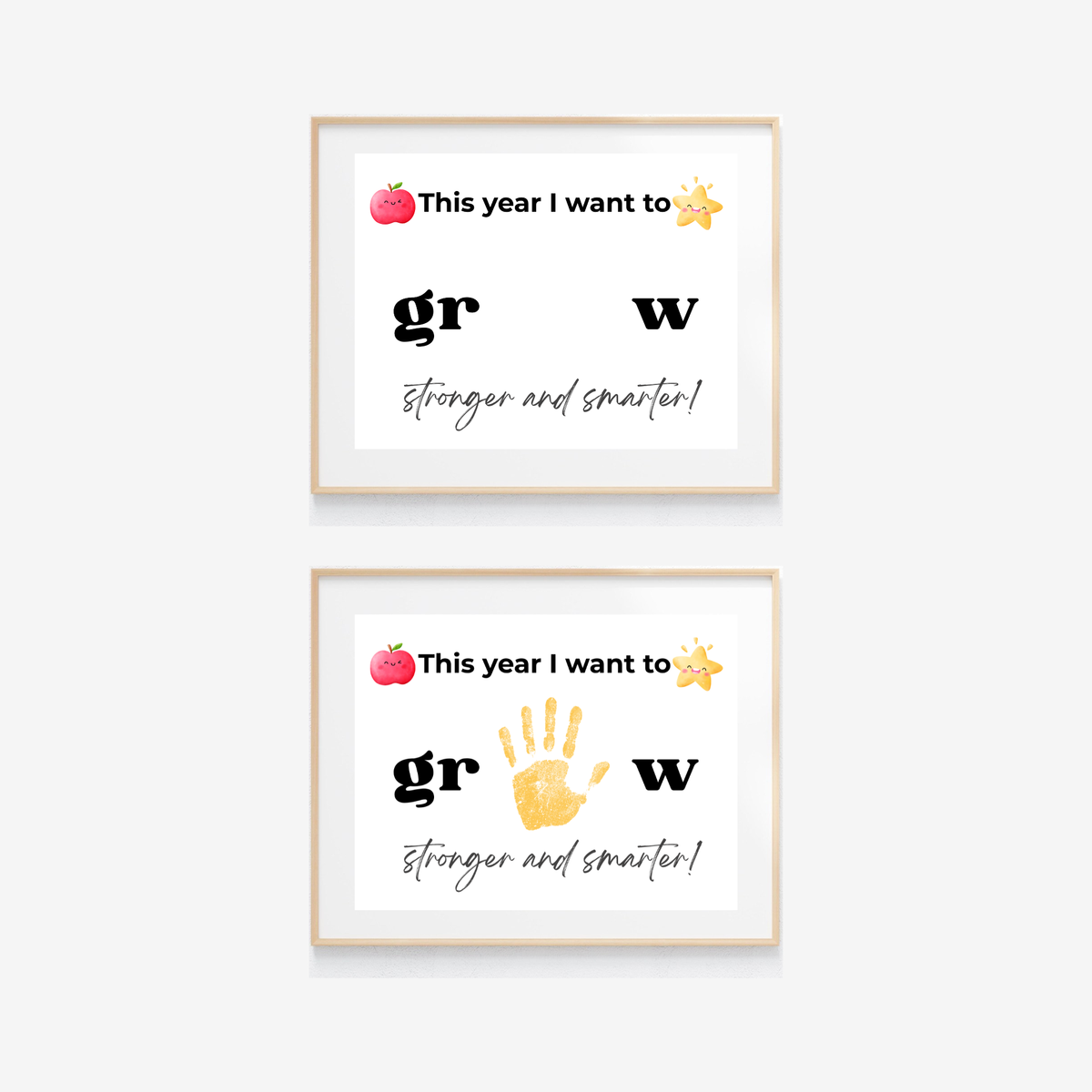 First Day of School Handprint Craft Printable | “This Year I Want to Grow” Keepsake | Back to School Activity for Kids | Preschool Kindergarten Craft