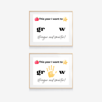 First Day of School Handprint Craft Printable | “This Year I Want to Grow” Keepsake | Back to School Activity for Kids | Preschool Kindergarten Craft
