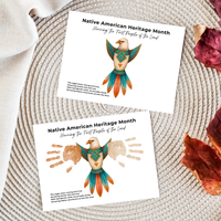 Native American Heritage Month Handprint Craft | Eagle Keepsake Printable