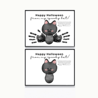 Happy Halloween Bat Handprint Craft Printable | Spooky Bat Keepsake for Kids | Preschool Halloween Activity | Daycare & Classroom Craft