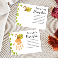My Little Pumpkin Handprint Craft Printable | Fall Keepsake Activity for Preschool & Kindergarten