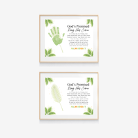 Palm Sunday Poem Handprint Craft Printable | “God’s Promised King Has Come” Christian Kids Activity | Easter Faith-Based Keepsake PDF