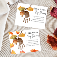 Little Acorn, Big Dreams Handprint Craft | Fall Preschool Keepsake | Acorn Handprint Printable | Autumn Classroom Activity