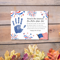 Christian 4th of July Handprint Craft for Kids | One Nation Under God Patriotic Preschool & Kindergarten Activity