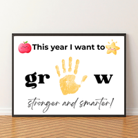 First Day of School Handprint Craft Printable | “This Year I Want to Grow” Keepsake | Back to School Activity for Kids | Preschool Kindergarten Craft