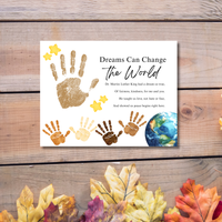 Martin Luther King Jr. Handprint Craft for Kids | MLK Day Diversity & Kindness Printable Activity