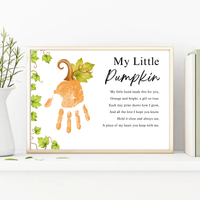 My Little Pumpkin Handprint Craft Printable | Fall Keepsake Activity for Preschool & Kindergarten