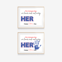 Veterans Day Handprint Craft for Kids | We Honor Each and Every Hero Patriotic Classroom Activity