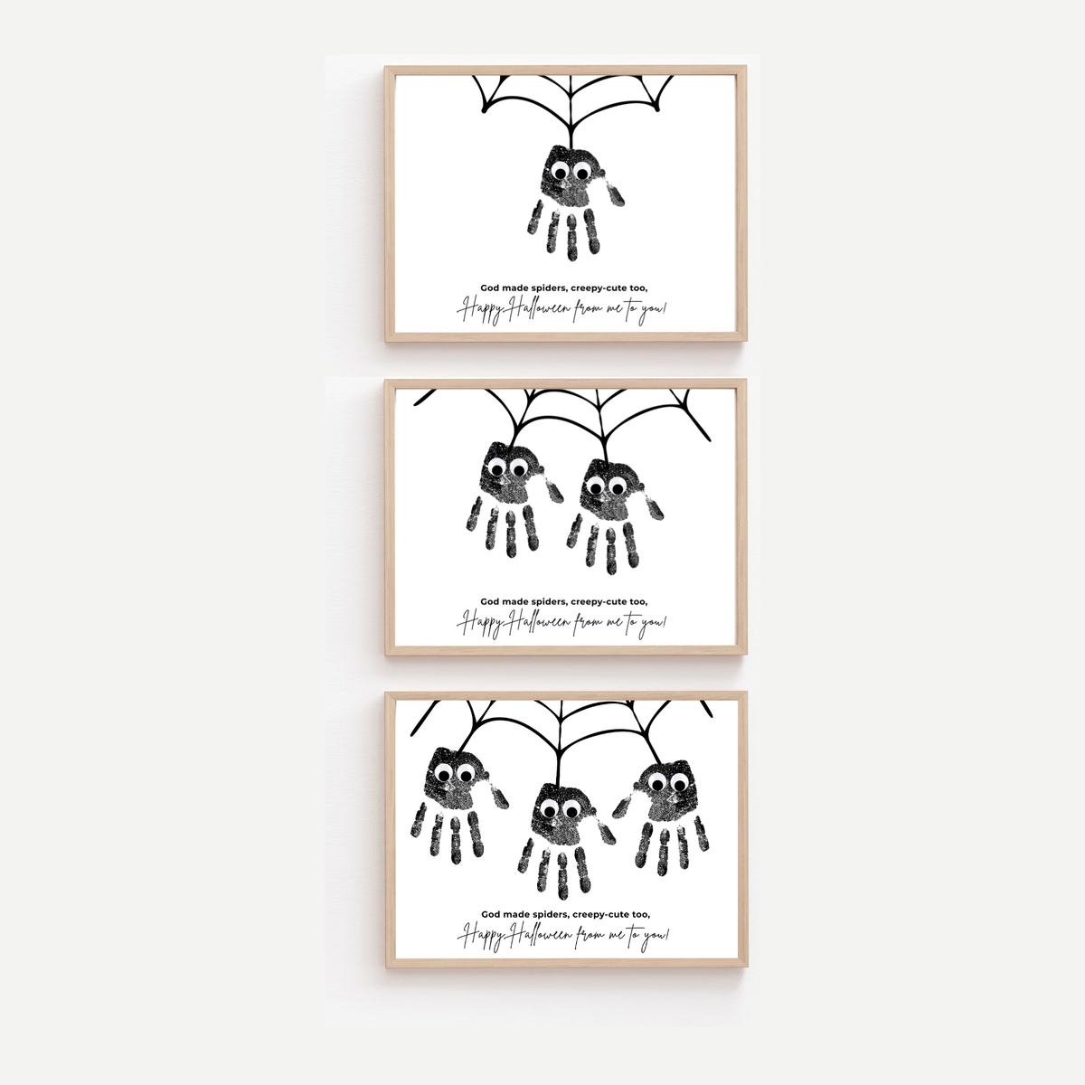 Halloween Spider Handprint Craft Bundle | Happy Halloween Spider Keepsake Printable | Preschool Halloween Activity | Daycare & Classroom Handprint Craft