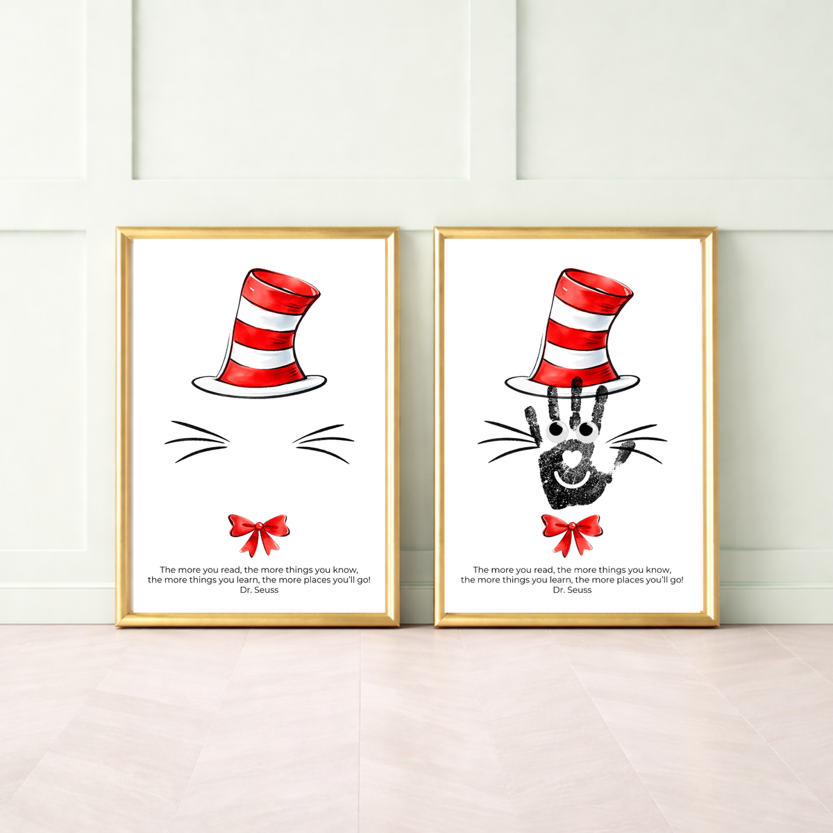 Reading Hat Handprint Craft Printable | Kids Book Week Keepsake Art | Classroom Reading Activity Digital Print