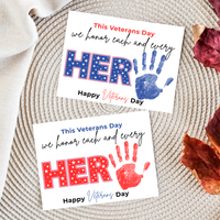 Veterans Day Handprint Craft for Kids | We Honor Each and Every Hero Patriotic Classroom Activity