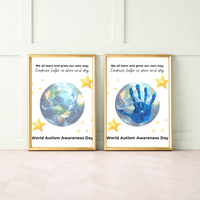 World Autism Awareness Day Handprint Craft Printable | Autism Acceptance Classroom Activity | Inclusive Kids Art Project PDF
