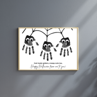 Christian Halloween Spider Handprint Craft | God Made Spiders Printable for Kids Bundle