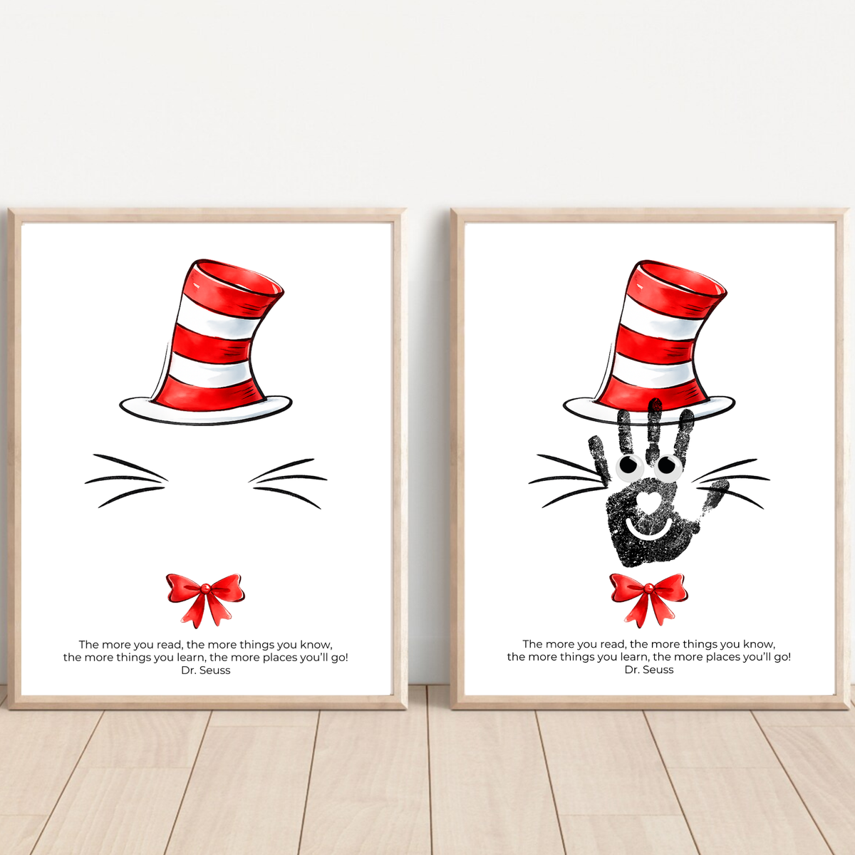 Reading Hat Handprint Craft Printable | Kids Book Week Keepsake Art | Classroom Reading Activity Digital Print