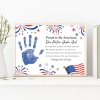 Christian 4th of July Handprint Craft for Kids | One Nation Under God Patriotic Preschool & Kindergarten Activity