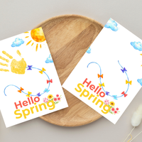 Hello Spring Handprint Kite Craft Printable with Kite | Spring Preschool Activity | Kids Seasonal Art Project | Classroom Spring Keepsake PDF